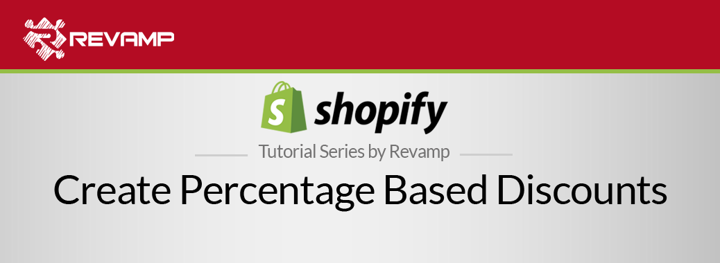 Shopify Video Tutorial – Create Percentage Based Discounts