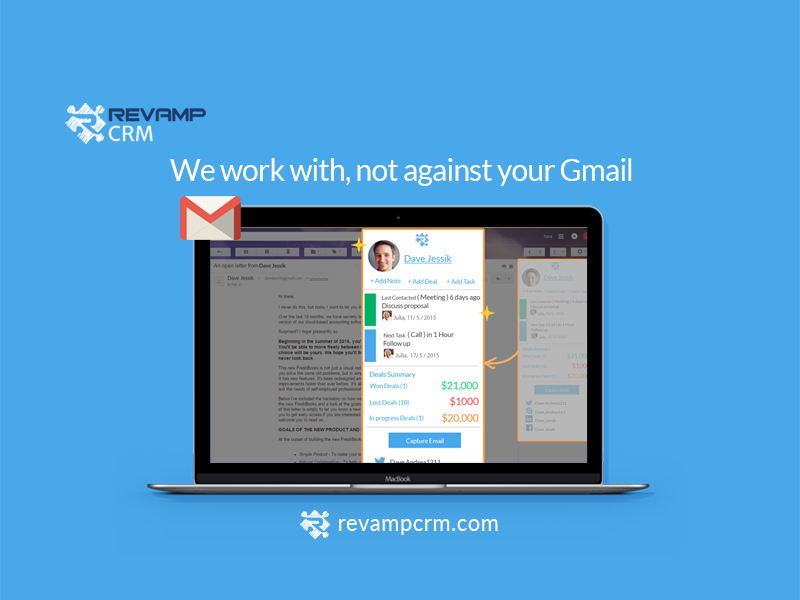 Connect your Gmail with Revamp CRM