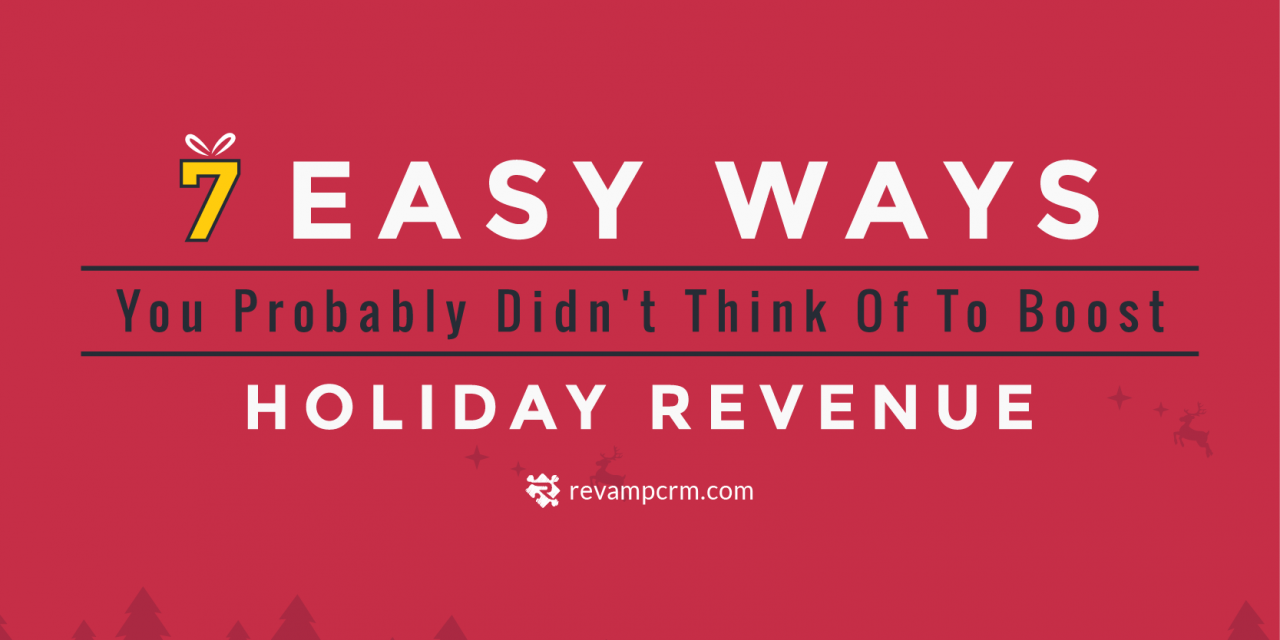 Tips and Tricks to Boost your Holiday Revenue [ Infographic ]