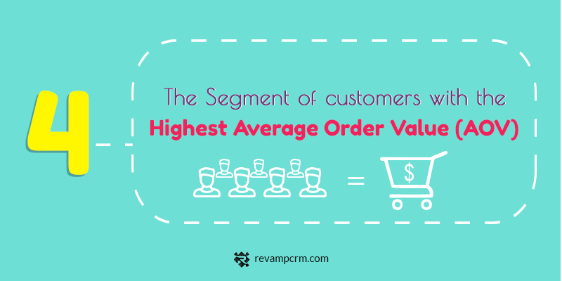 4 The 5 Key Insights About Your Customers You Should Be Studying The Segment of customers with the highest average order value (AOV)