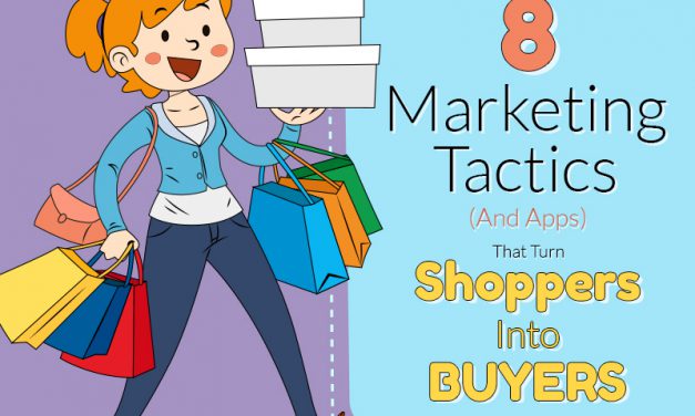 Marketing Tactics : 8 Tips that turns Shoppers into Buyers infographic